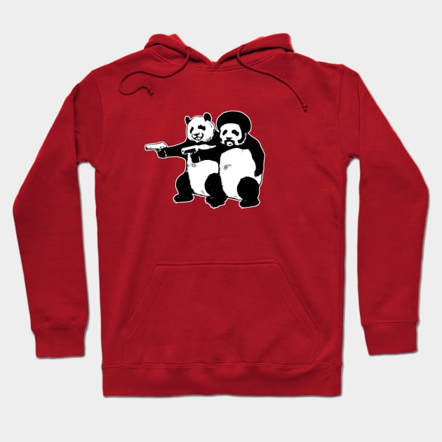 Pulp Pandas Hoodie by robotface